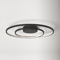 Black led deals flush mount light